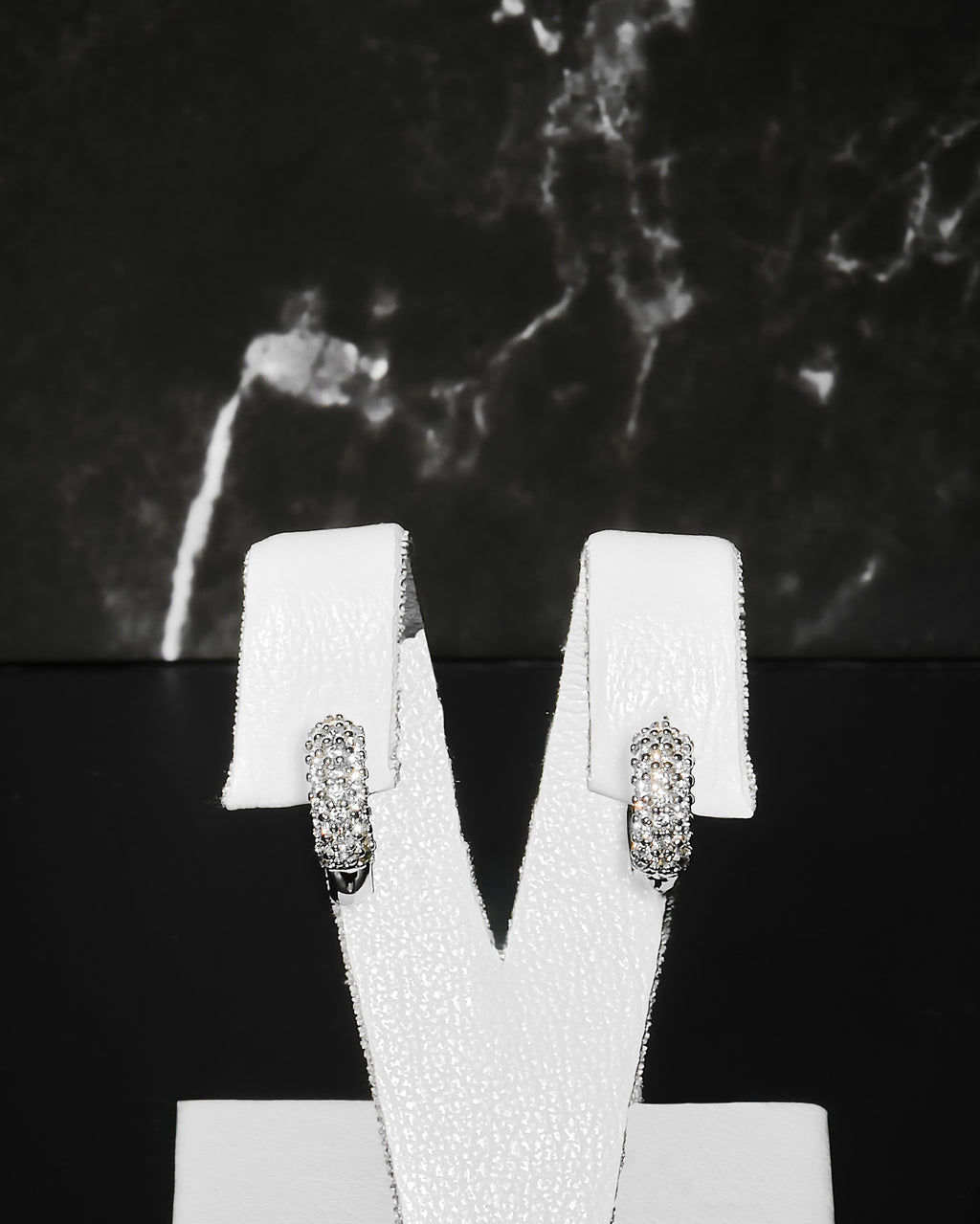 Orecchini Luna Pavé