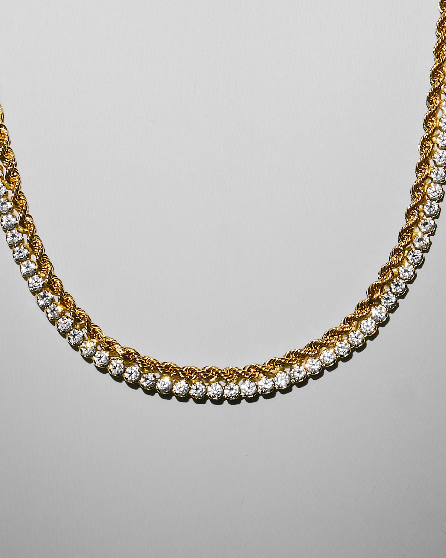 Collana Tennis Twist Gold