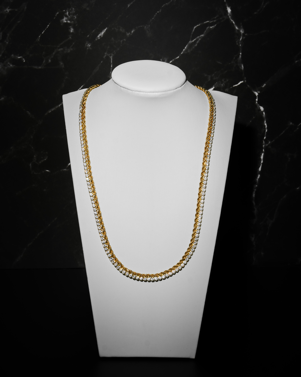 Collana Tennis Twist Gold