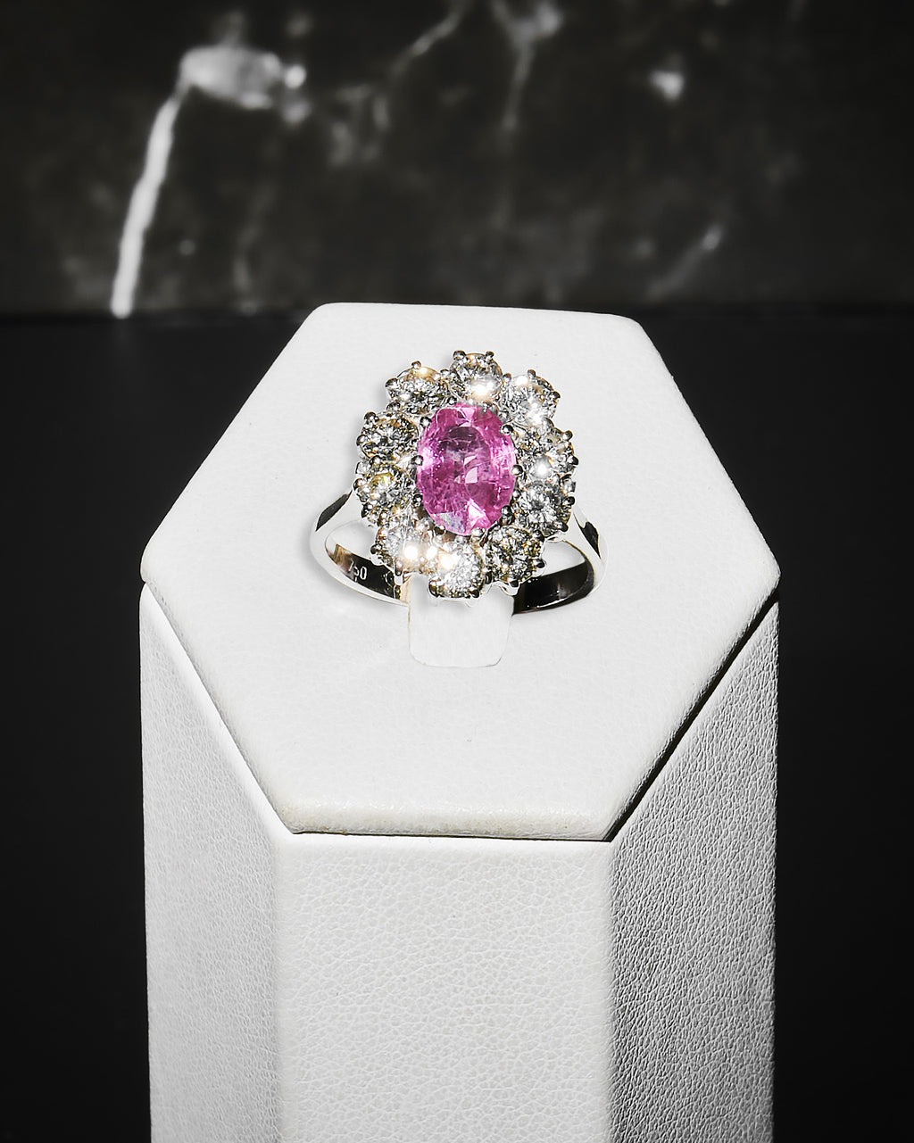 Anello Pink Halo