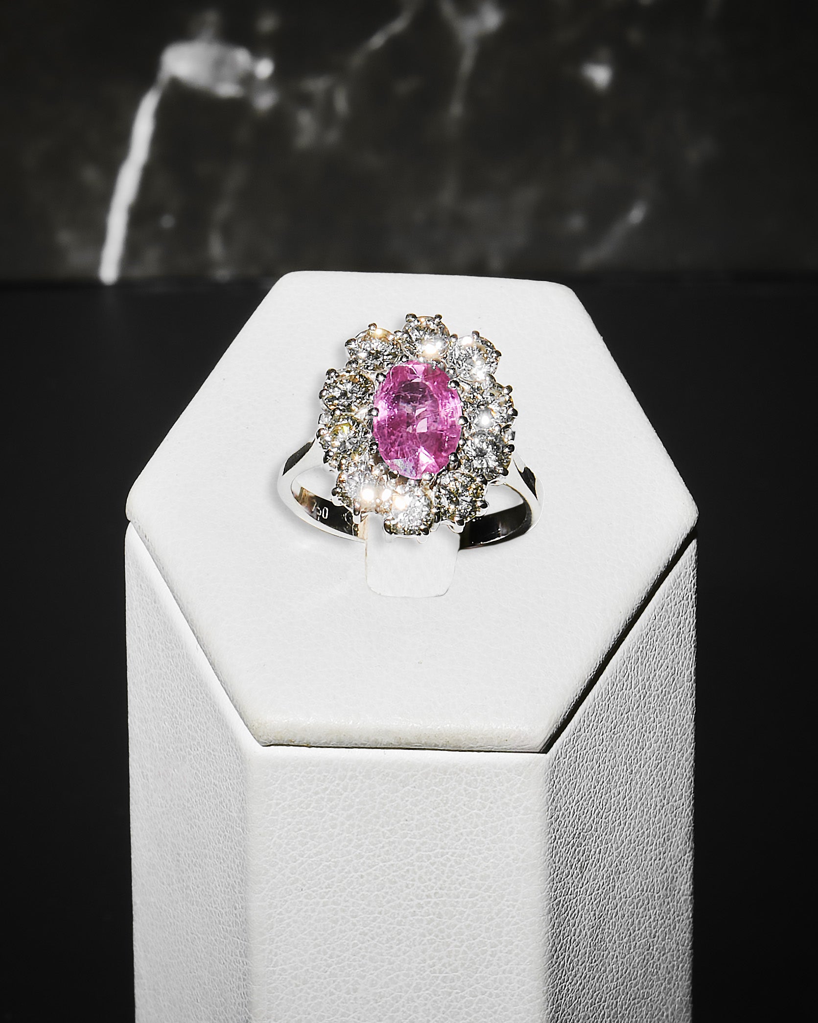 Anello Pink Halo